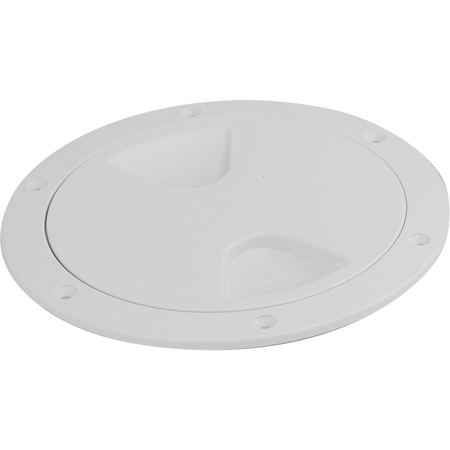SEA-DOG Screw-Out Deck Plate - White - 5" 335750-1